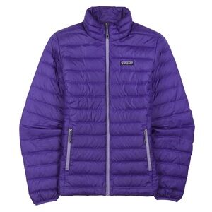 Purple Patagonia Down Sweater Jacket 800 Fill Medium